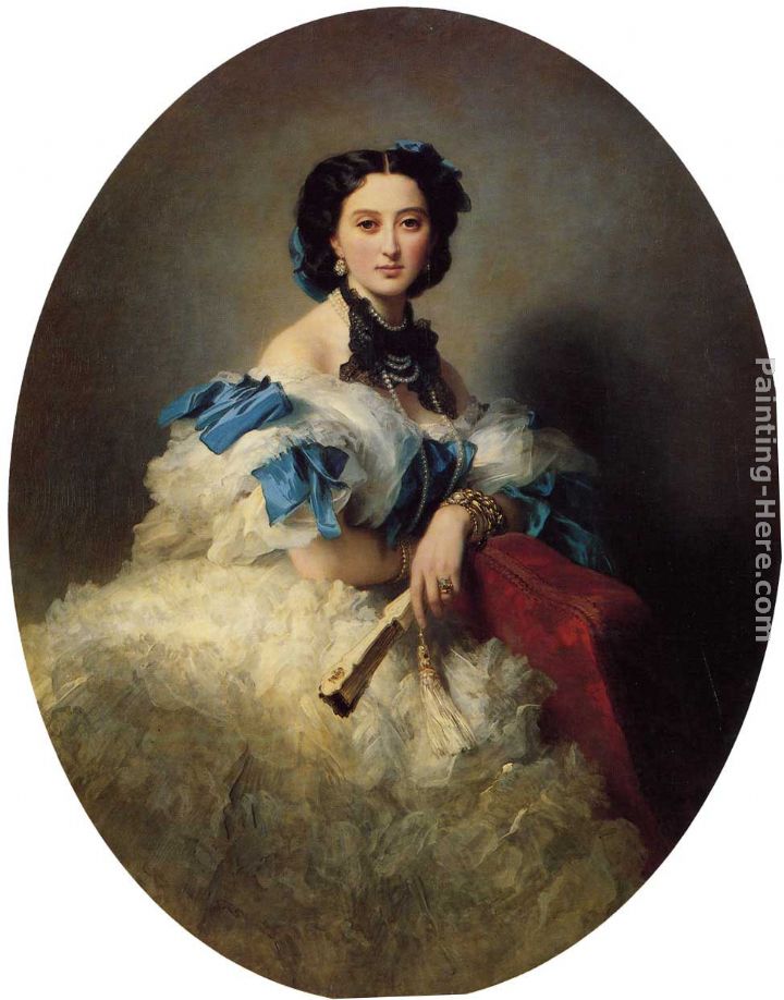 Countess Varvara Alekseyevna Musina-Pushkina painting - Franz Xavier Winterhalter Countess Varvara Alekseyevna Musina-Pushkina art painting